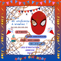 Cartes d'invitation enfant Cartes d'invitation enfant