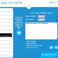 Agenda - logiciel de caisse pour lfeuriste Agenda - logiciel de caisse pour lfeuriste