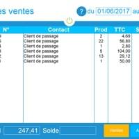 Liste des ventes- logiciel de caisse pour lfeuriste Liste des ventes- logiciel de caisse pour lfeuriste