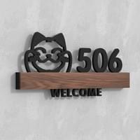 Door room number plate Door room number plate
