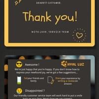 After‑sales card After‑sales card