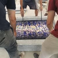 Posa in opera mosaico in smalti Posa in opera mosaico in smalti