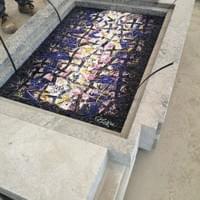 Posa in opera mosaico in smalti Posa in opera mosaico in smalti