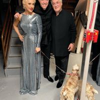 With Amanda Forsyth and Pinchas Zukerman (and River the dog)