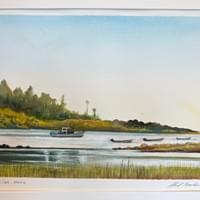 Porpoise cove, Maine. Watercolor 20"X25" Framed Porpoise cove, Maine. Watercolor 20"X25" Framed