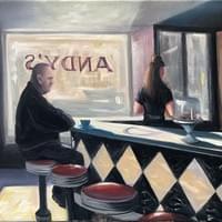 Andy's Diner. Highland Falls N.Y. 16" X 20" Oil Andy's Diner. Highland Falls N.Y. 16" X 20" Oil