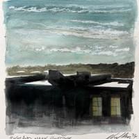 Portland, Maine Rooftops. Watercolor Portland, Maine Rooftops. Watercolor