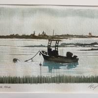 Porpoise Cove , Maine. watercolor. 19"X12" Porpoise Cove , Maine. watercolor. 19"X12"