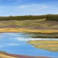 Lamar Valley, Tellowstone. Oil On Linen 15"X22" Lamar Valley, Tellowstone. Oil On Linen 15"X22"