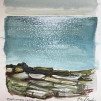 Portland Head. watercolor Sketch Portland Head. watercolor Sketch