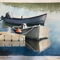 Porpoise Cove, Maine Watercolor 15"X18" Porpoise Cove, Maine Watercolor 15"X18"