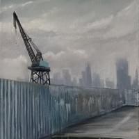 Navy Yard 11" X 14" oil on Linen. Framed Navy Yard 11" X 14" oil on Linen. Framed