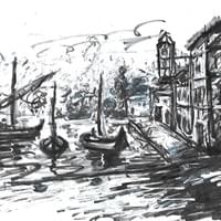 Au port - en noir et blanc Au port - en noir et blanc