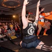 Behind the scenes with Aphrodyke, Stone Cold Jane Austen, Marie Armtoinette, and Macho Ma'am