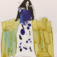 “Bit of Everything” Acrylic, Ink, 9x12 in. (22.86x 30.48 cm) 2023 “Bit of Everything” Acrylic, Ink, 9x12 in. (22.86x 30.48 cm) 2023