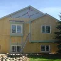 beginning installation of siding beginning installation of siding