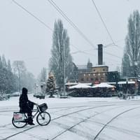 Javaplein in de sneeuw Javaplein in de sneeuw