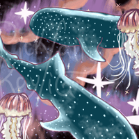 ML Print #8| Space Whales ML Print #8| Space Whales