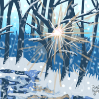 ML Print #7 | Snowy Scene ML Print #7 | Snowy Scene