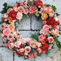 Herbstlicher Trauerkranz Herbstlicher Trauerkranz