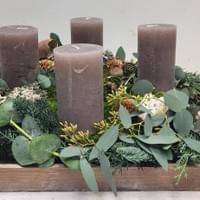 Adventskranz Natur & Taupe Adventskranz Natur & Taupe