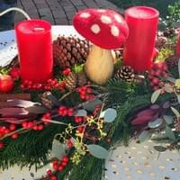 Adventsgesteck Klassisch Rot Grün Adventsgesteck Klassisch Rot Grün