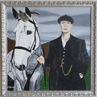 Peaky Blinders: Thomas Shelby with horse Peaky Blinders: Thomas Shelby with horse