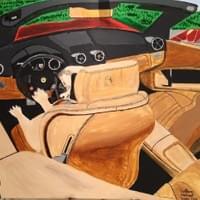 Pug in Ferrari Pug in Ferrari