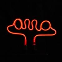 Pequena mas intensa, frágil mas forte, e o neon em sua luz traz o vermelho da paixão, do amor, do sangue, da carne na potência de 3000 watts