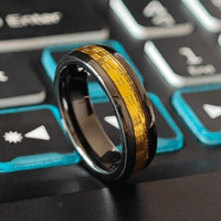 Gold paper inlay NFC ring Gold paper inlay NFC ring