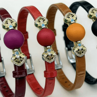 Leather bead NFC writband Leather bead NFC writband