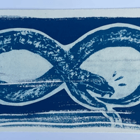 Cyanotype print Cyanotype print