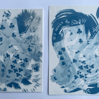 Cyanotype prints Cyanotype prints
