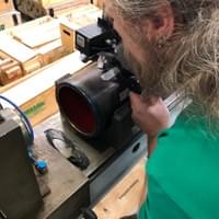 Checking the perfect cleaness of the anilox surface Checking the perfect cleaness of the anilox surface