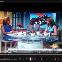 Al gets his portrait done in cornflakes Al gets his portrait done in cornflakes