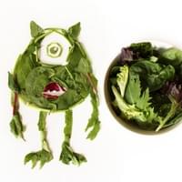 Monsters Inc. character Mike Wazowski Lettuce  Monsters Inc. character Mike Wazowski Lettuce