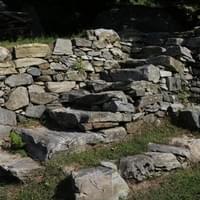 Trockenmauer Treppe Campo Cortoi