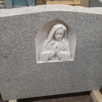 Blessed Mother Granite Headstone Blessed Mother Granite Headstone