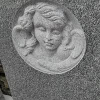 Tall Granite Cherub Monument Tall Granite Cherub Monument