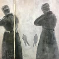 Juopa ,122x145, puupiirros ja monotypia / woodcut and monotype Juopa ,122x145, puupiirros ja monotypia / woodcut and monotype