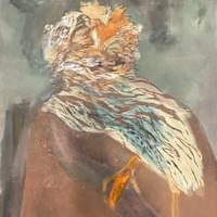 Unohdus II, 93x65, puupiirros ja monotypia 2025 1000€ Unohdus II, 93x65, puupiirros ja monotypia 2025 1000€