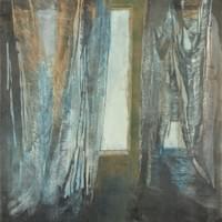 Harmaa huone III, 150x97, puupiirros ja monotypia 2017 Kuva :Hannu Salmi Harmaa huone III, 150x97, puupiirros ja monotypia 2017 Kuva :Hannu Salmi