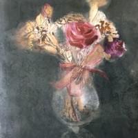 Tiivistynyt aika / condensed time , puupiirros ja monotypia 2017 Tiivistynyt aika / condensed time , puupiirros ja monotypia 2017