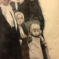 Perintö II / Heritage II, 160 x 97, puupiirros ja monotypia / woodcut and monotype Perintö II / Heritage II, 160 x 97, puupiirros ja monotypia / woodcut and monotype