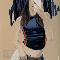 Visual Journal Drawn to See “I'm posing”