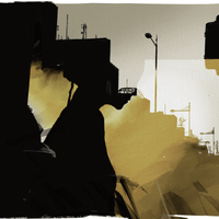 Illustration “Twilight Silhouette” , 2025