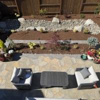 Paver Patio with Dry Creek Paver Patio with Dry Creek