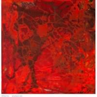 Re-cover Red | 12" x 12" | Acrylic on Canvas Re-cover Red | 12" x 12" | Acrylic on Canvas