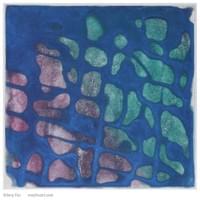Blue Net Teal | 6 " x  5.875" | Intaglio Print Blue Net Teal | 6 " x  5.875" | Intaglio Print