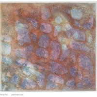 Orange Net Ghost | 6 " x  5.875" | Intaglio Print Orange Net Ghost | 6 " x  5.875" | Intaglio Print